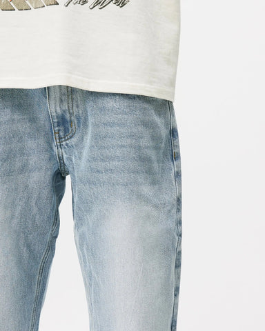 KW DENIM JEANS - BLUE CREAM KID FROM THE WEST