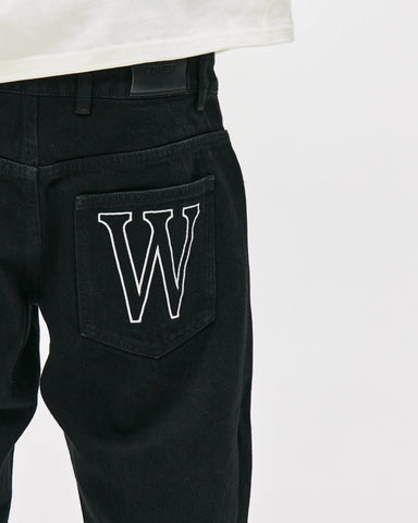 KW DENIM JEANS - JET BLACK KID FROM THE WEST