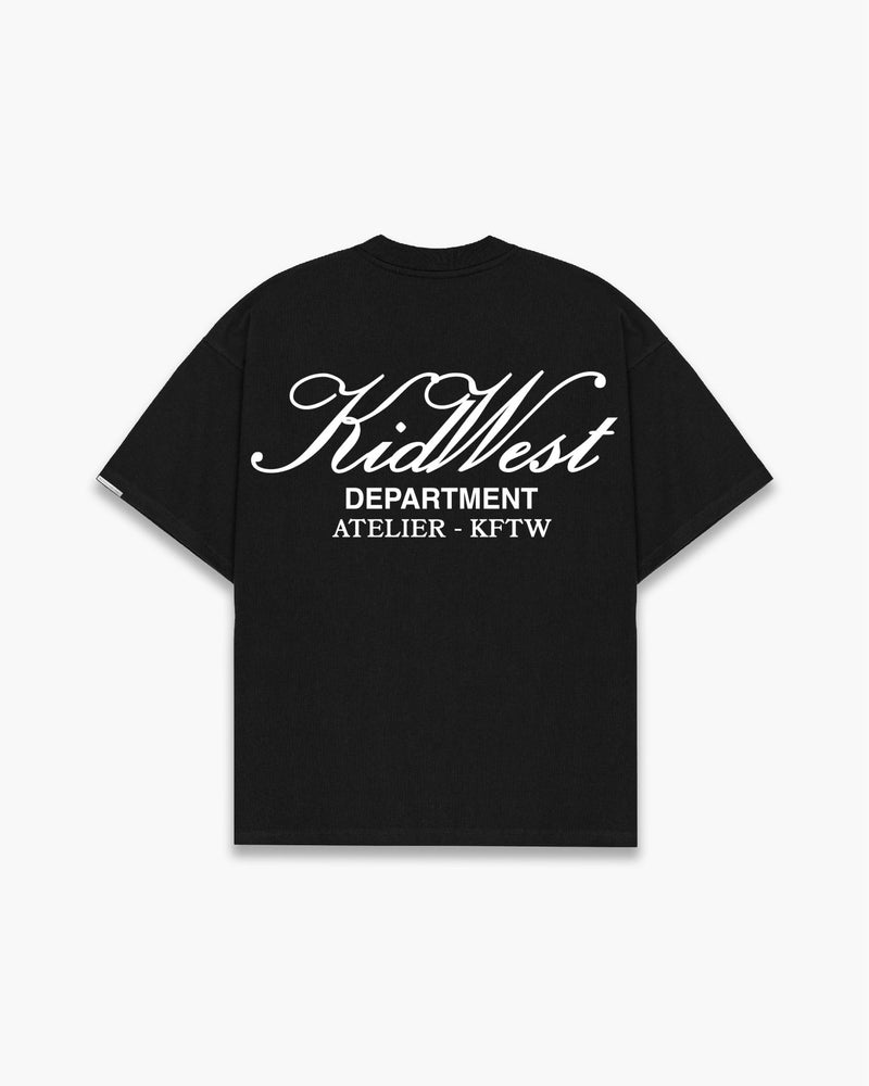 ATELIER DEPT. T - SHIRT - BLACK - KIDWESTClothing