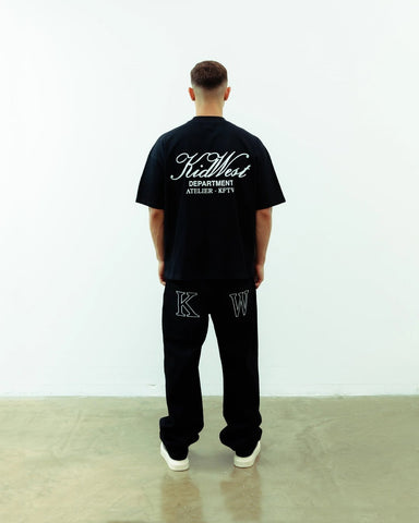 ATELIER DEPT. T - SHIRT - BLACK - KIDWESTClothing