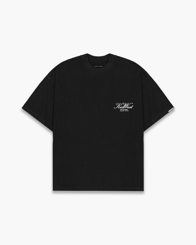 ATELIER DEPT. T - SHIRT - BLACK - KIDWESTClothing