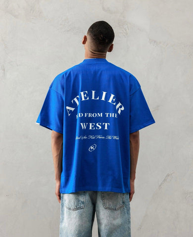 ATELIER T - SHIRT - COBALT BLUE - KIDWESTClothing