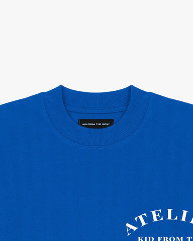 ATELIER T - SHIRT - COBALT BLUE - KIDWESTClothing