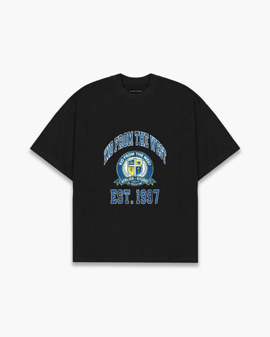 COLLEGE T - SHIRT - BLACK - KIDWESTClothing