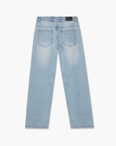 KW DENIM JEANS - BLUE CREAM