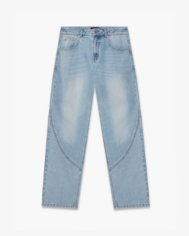 KW DENIM JEANS - BLUE CREAM