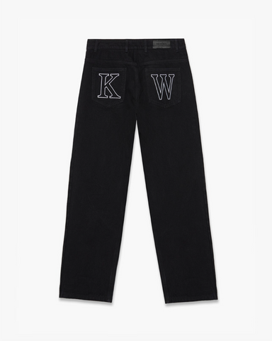 KW DENIM JEANS - JET BLACK