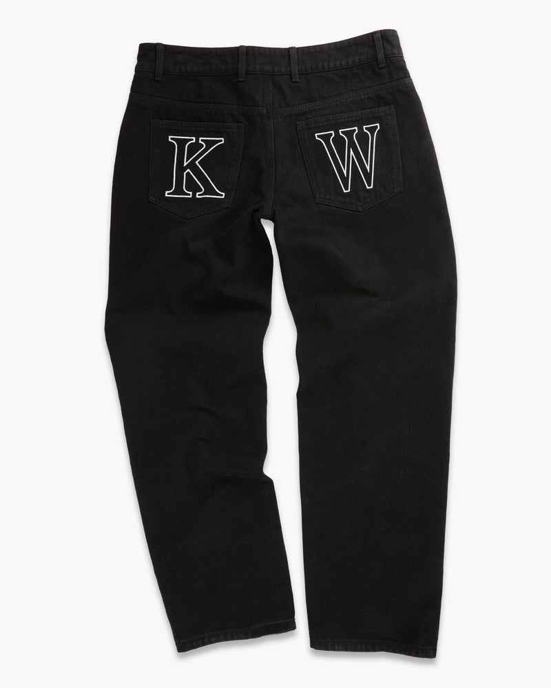 KW DENIM JEANS - JET BLACK - KIDWESTClothing