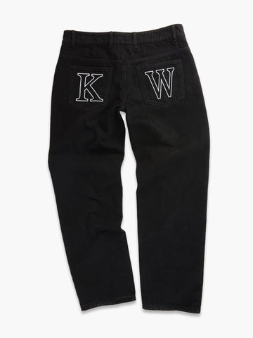 KW DENIM JEANS - JET BLACK - KIDWESTClothing