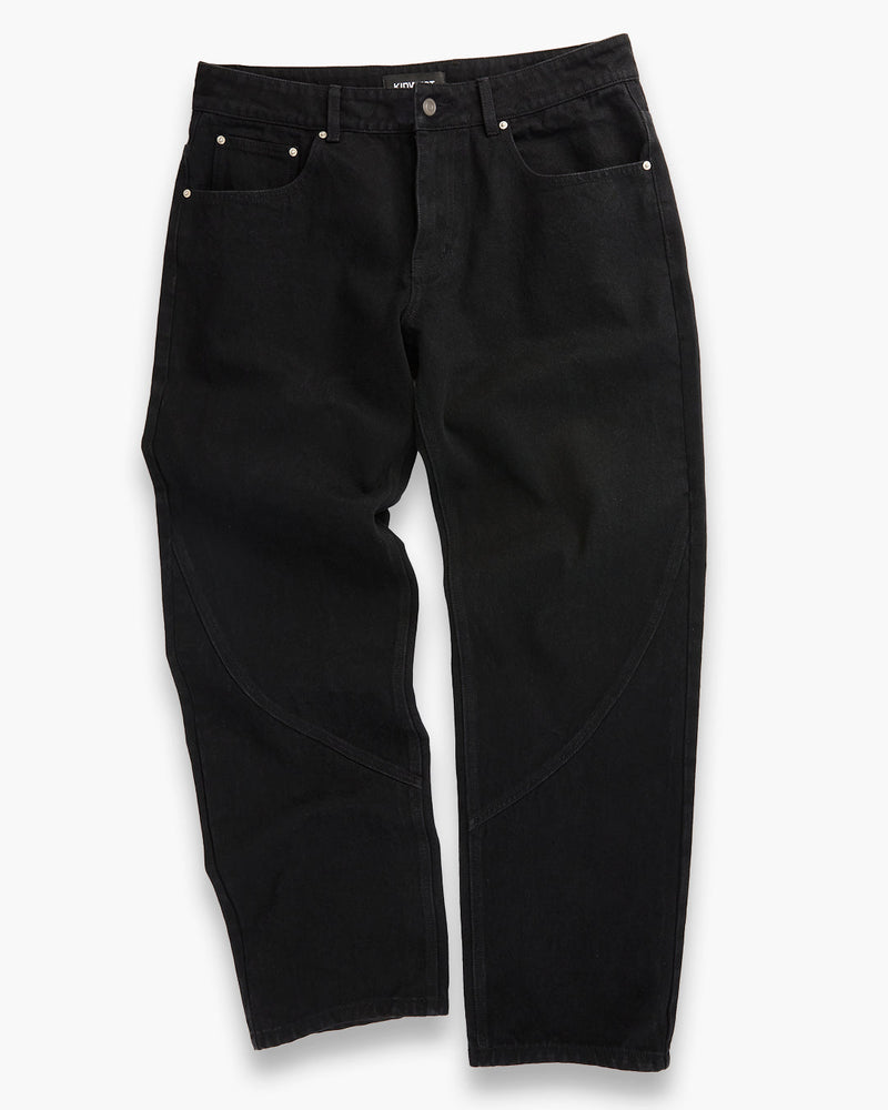 KW DENIM JEANS - JET BLACK - KIDWESTClothing