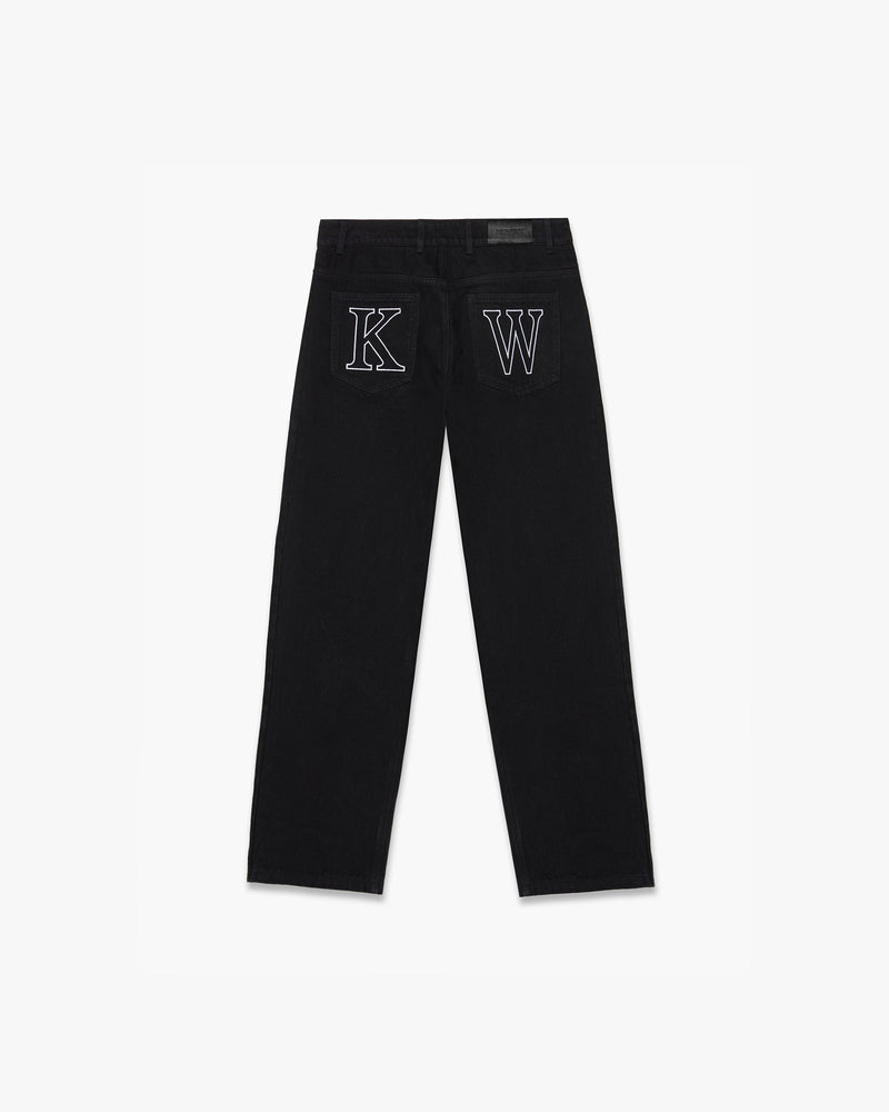 KW DENIM JEANS - JET BLACK - KIDWESTClothing