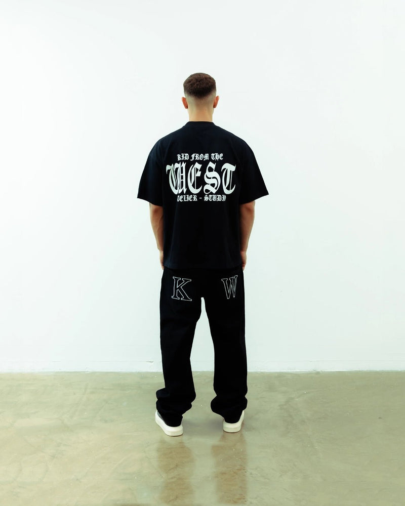 KW DENIM JEANS - JET BLACK - KIDWESTClothing