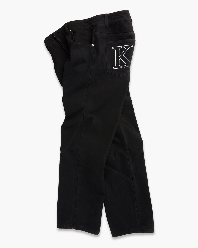 KW DENIM JEANS - JET BLACK - KIDWESTClothing