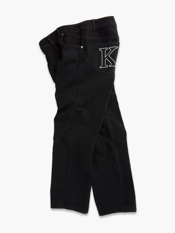 KW DENIM JEANS - JET BLACK - KIDWESTClothing