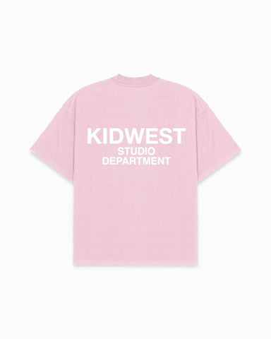 KW STUDIO DEPT. T - SHIRT - WASHED PINK - KIDWESTClothing