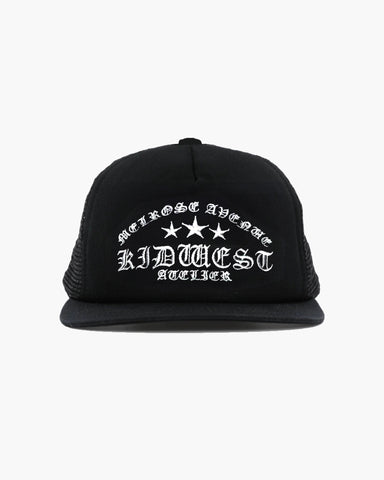 MELROSE ATELIER TRUCKER CAP - BLACK - KIDWESTClothing