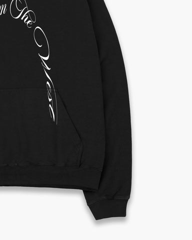 Black Script Arch Hoodie 