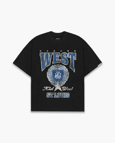 ST. LOUIS T - SHIRT - BLACK - KIDWESTClothing