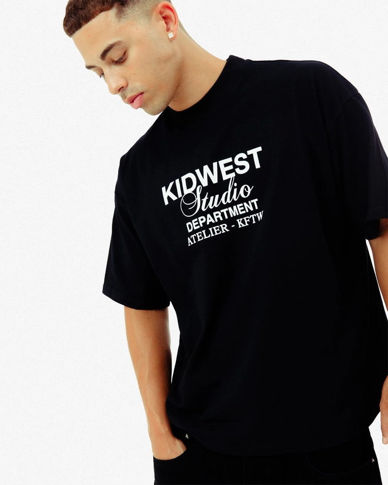 STUDIO DEPT. T - SHIRT - BLACK - KIDWESTClothing