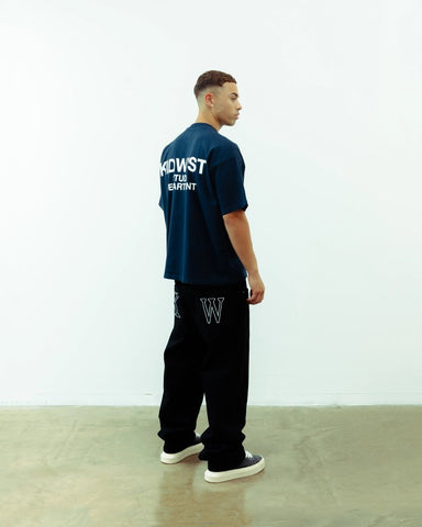 STUDIO DEPT. T - SHIRT - BRITISH NAVY - KIDWESTClothing