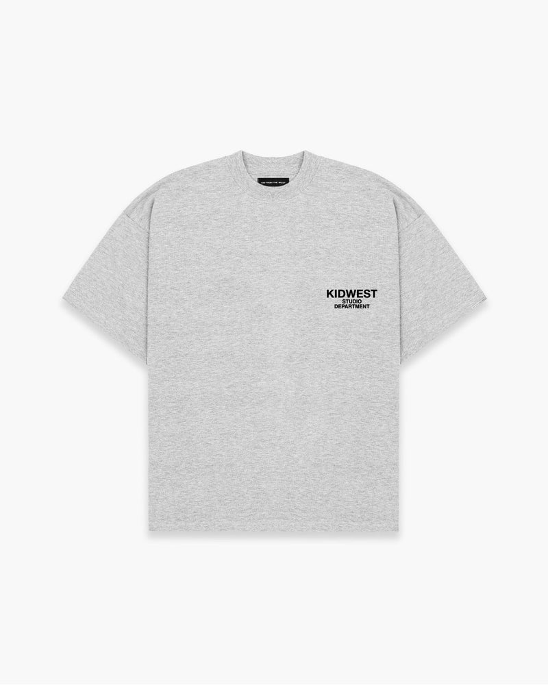 STUDIO DEPT. T - SHIRT - GREY MELANGE - KIDWESTClothing