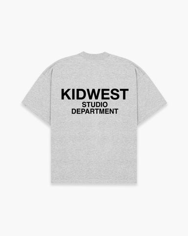 STUDIO DEPT. T - SHIRT - GREY MELANGE - KIDWESTClothing