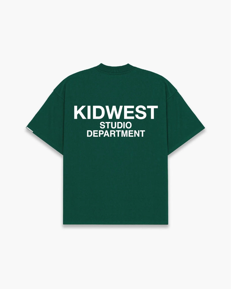 STUDIO DEPT. T - SHIRT - RACING GREEN - KIDWESTClothing