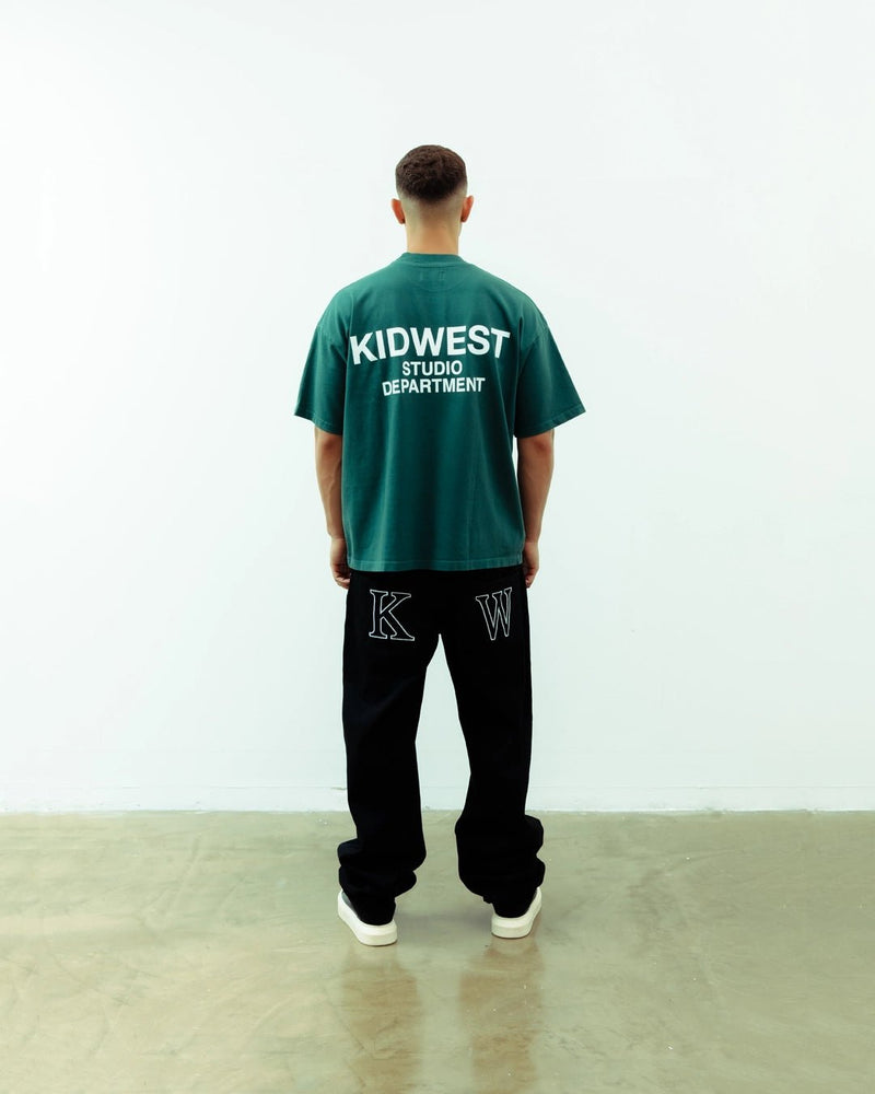 STUDIO DEPT. T - SHIRT - RACING GREEN - KIDWESTClothing