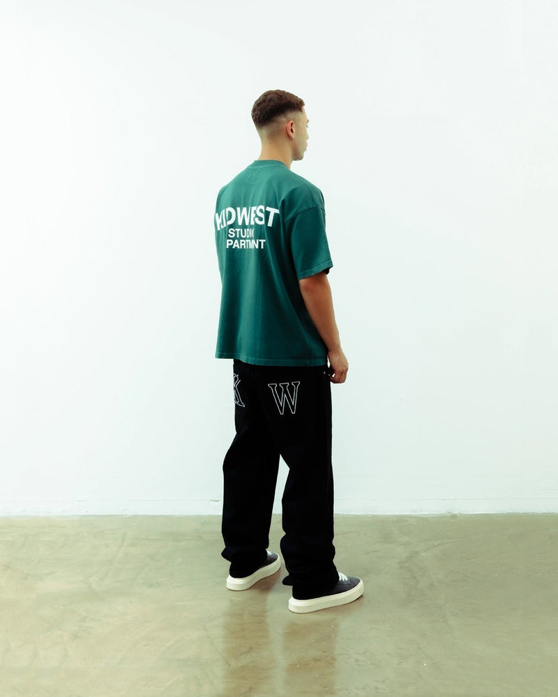 STUDIO DEPT. T - SHIRT - RACING GREEN - KIDWESTClothing