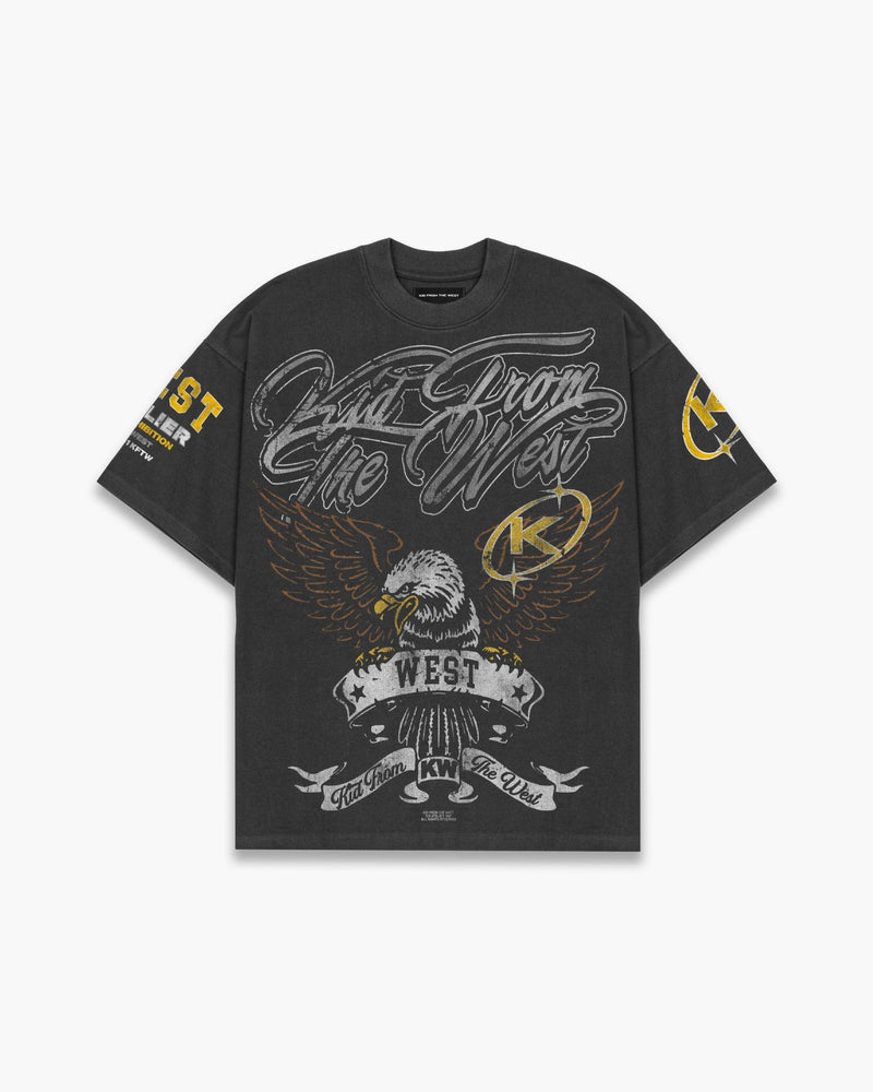 WEST EXHIBITION T - SHIRT - VINTAGE BLACK - KIDWESTClothing