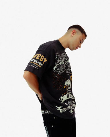 WEST EXHIBITION T - SHIRT - VINTAGE BLACK - KIDWESTClothing