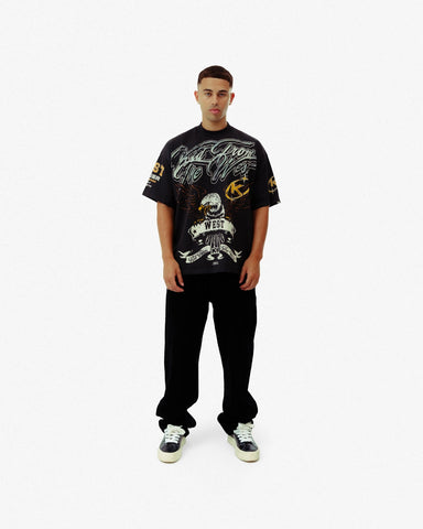 WEST EXHIBITION T - SHIRT - VINTAGE BLACK - KIDWESTClothing