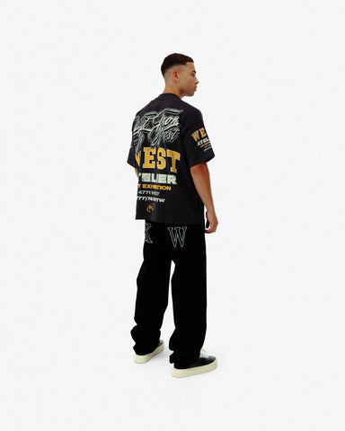 WEST EXHIBITION T - SHIRT - VINTAGE BLACK - KIDWESTClothing