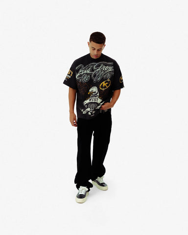 WEST EXHIBITION T - SHIRT - VINTAGE BLACK - KIDWESTClothing